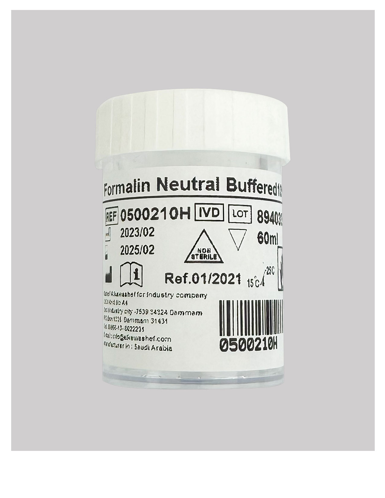 Изображение Контейнер для раствора формалинового буфера 10%