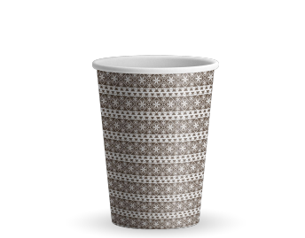 Picture of Paper cup 9oz dark brown Saudi heritage