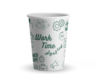 Picture of Paper cup 9oz green work time