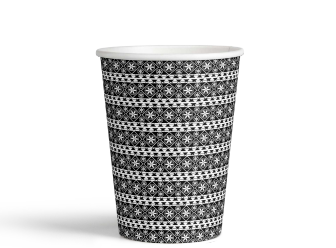 Picture of Paper cup 9oz black Saudi heritage