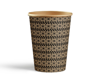 Picture of Paper cup 9oz black Saudi heritage