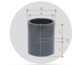 Picture of Double Socket Adaptor plain mm/inch 