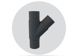 Picture of Tee 45°, Equal