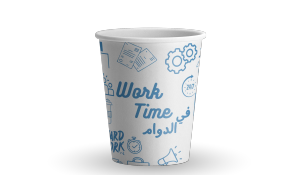 Picture of Paper cup 4oz blue Work Time