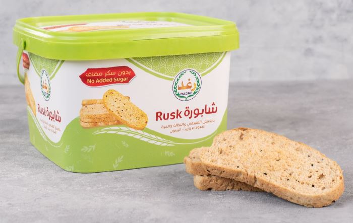 Picture of Rusk without sugar with natural honey, bran, Olive oil carton 800 gm 